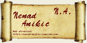 Nenad Anikić vizit kartica